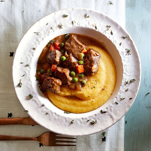 Pressure Cooker Beef Stew With Parmesan Polenta - Recipes | Pampered Chef Canada Site