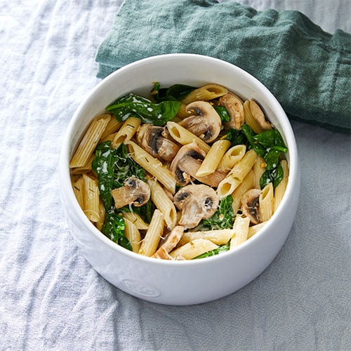Creamy Spinach & Mushroom Penne