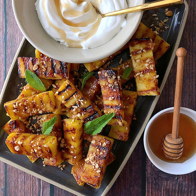 Grilled Pineapple With Honey Whipped Cream Recipes Pampered Chef US