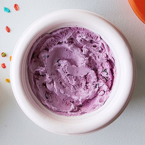 Homemade Blueberry Ice Cream