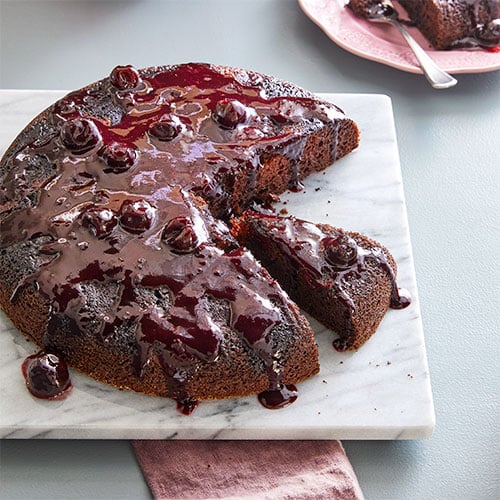 Chocolate Cherry Skillet Cake