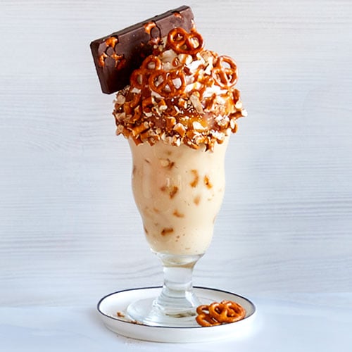 Salted Caramel Pretzel Milkshake