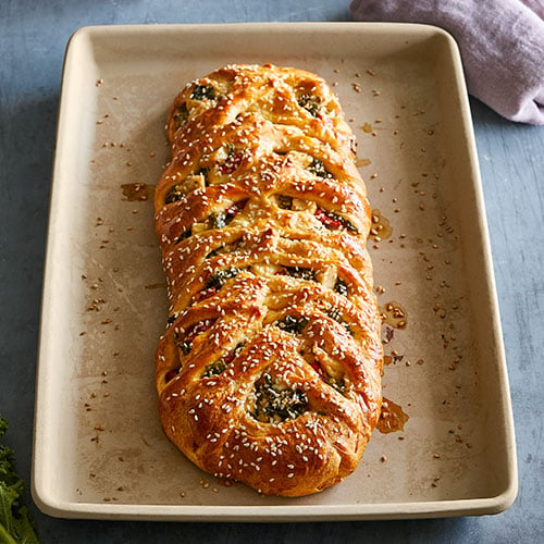 Chicken & Kale Braid