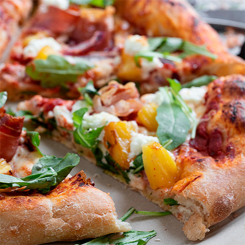 Grilled Pineapple and Prosciutto PIzza