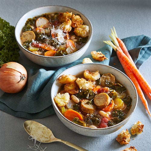 White Bean, Kale & Chicken Sausage Stew