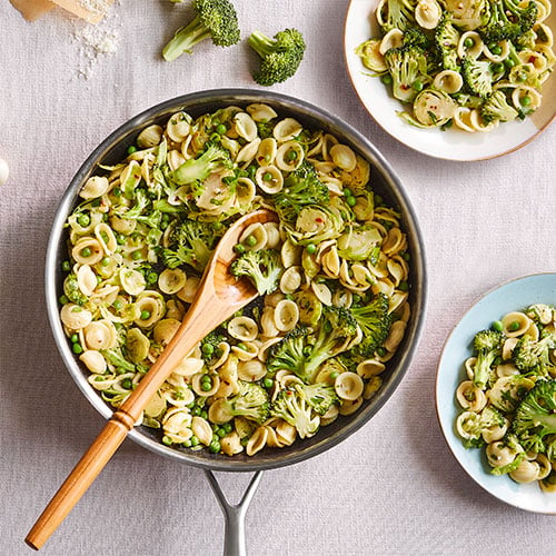 Orecchiette With Brussels Sprouts & Broccoli