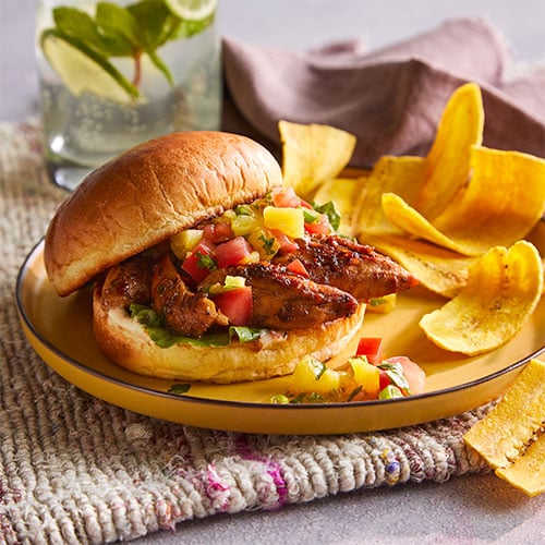 Jamaican Jerk Chicken Sandwich