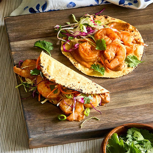 Sriracha Shrimp Tacos