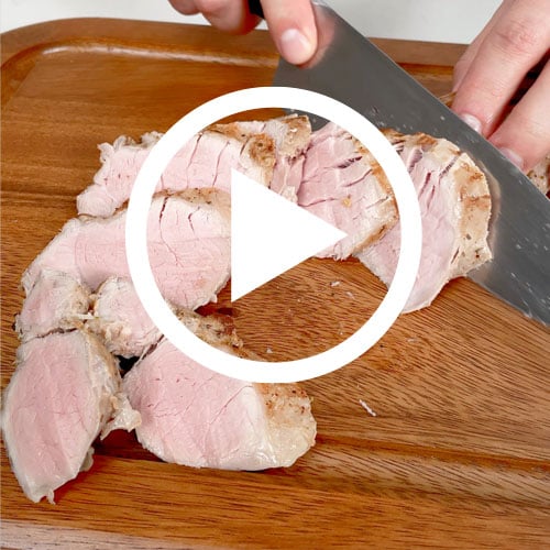 Play Sous Vide Pork Tenderloin With Vegetables Video