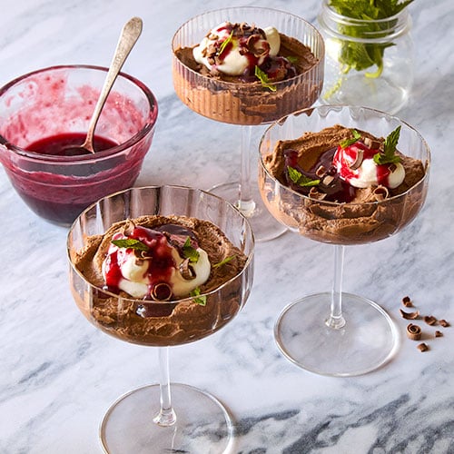 Raspberry Chocolate Mousse