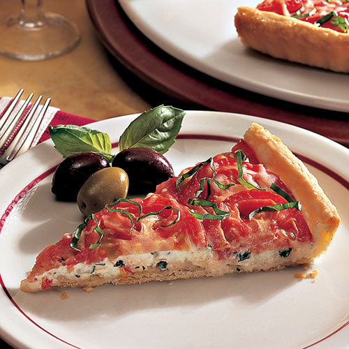 Three-Cheese Tomato Appetizer Tart - Recipes | Pampered Chef Canada Site