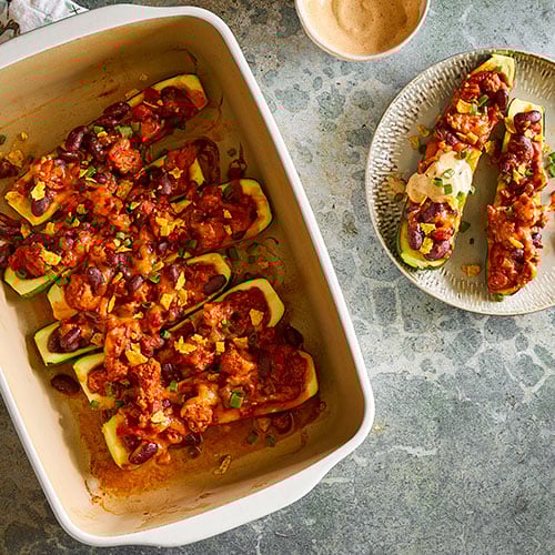 Chili Zucchini Boats 