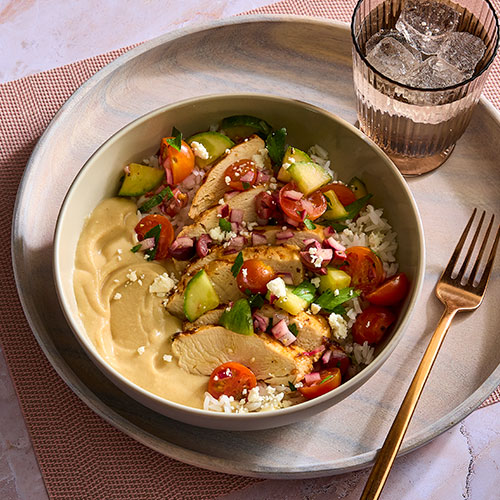 Chicken Hummus Bowl