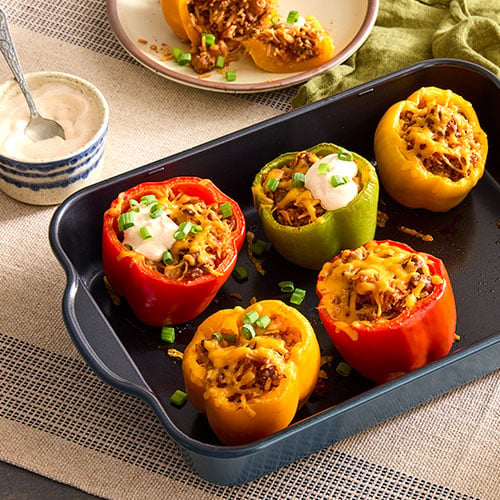 Sloppy Joe Stuffed Peppers