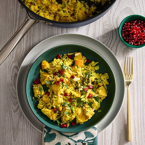 Indian Rice and Chicken Skillet 