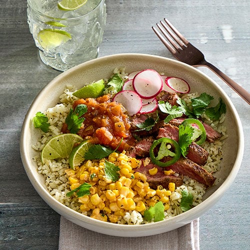 Carne Asada Burrito Bowls