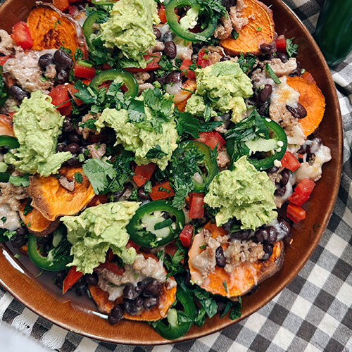 Loaded Sweet Potato Nachos