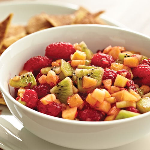 Tangy Fruit Salsa With Cinnamon Chips