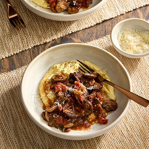 Grits With Mushroom Ragù