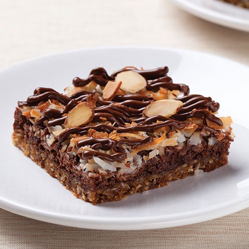 Chewy Chocolate-Coconut Joy Bars - Recipes  Pampered Chef 