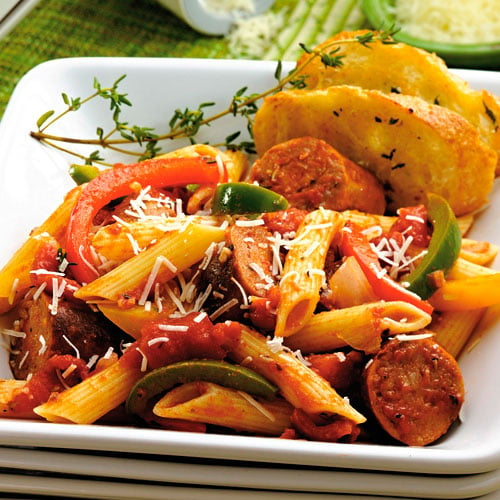 Spicy Sausage & Peppers Penne
