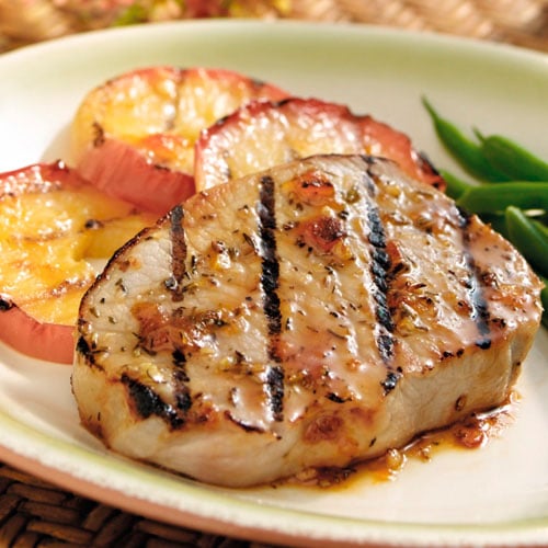 Glazed Pork Chops with Grilled Apples Recipes Pampered Chef US Site