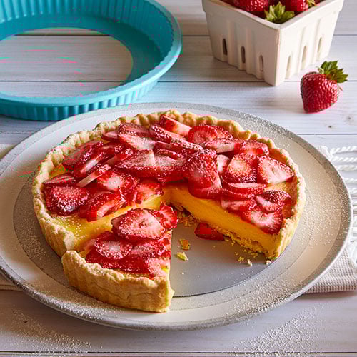Strawberry Custard Tart