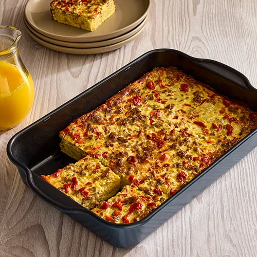 Sausage and Peppers Brunch Bake