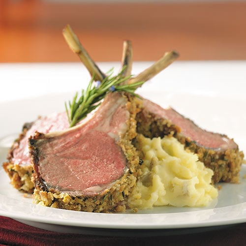 Rack of Lamb with Mustard Crust Recipes Pampered Chef US Site