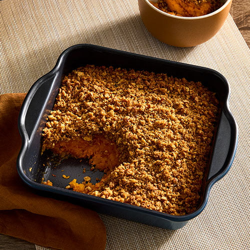 Pecan Crumble Sweet Potato Casserole