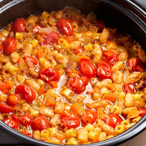 Pasta Fagioli with Italian Sausage