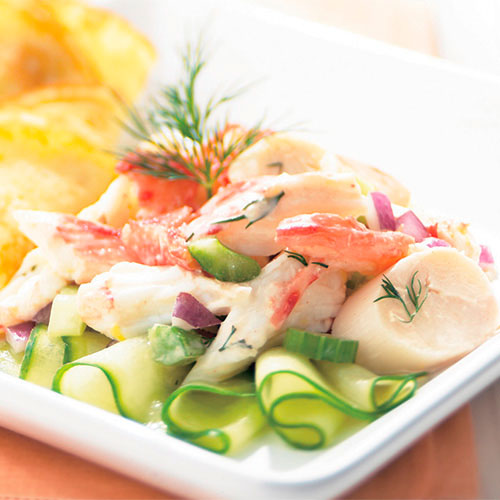 King Crab Salad with Lemon Crêpes Recipes Pampered Chef US Site