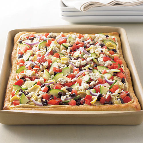 Mediterranean Hummus Pizza Recipes Pampered Chef US Site
