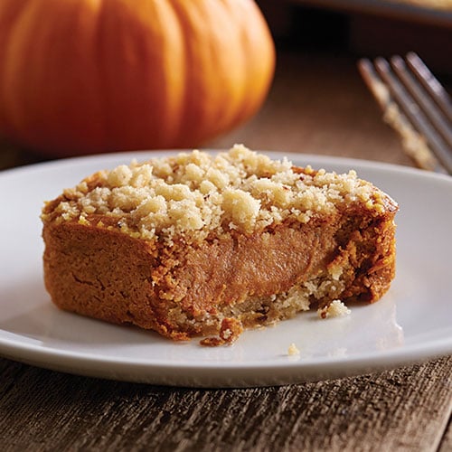 Pumpkin Streusel Cheesecake Squares