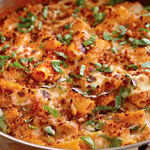 Crusty TomatoBasil Rigatoni Recipes Pampered Chef Canada Site