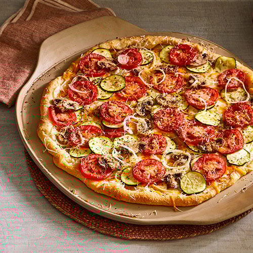 Three-Cheese Garden Pizza - Recipes | Pampered Chef Canada Site
