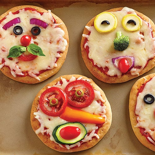 Funny Face Pizza for Kids Recipes Pampered Chef US Site