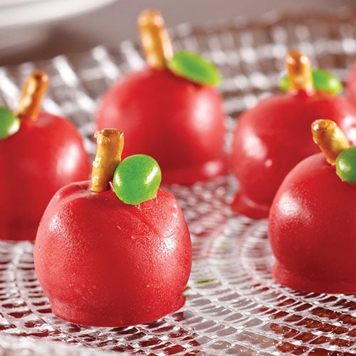 Apple Shaped Truffles