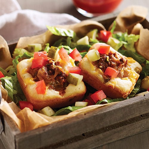 Mini Cheeseburger Pies - Recipes | Pampered Chef Canada Site