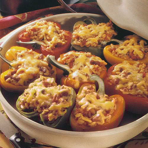 Cajun Stuffed Peppers Recipes Pampered Chef US Site