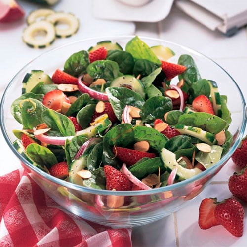 Erdbeer-Spinat-Salat