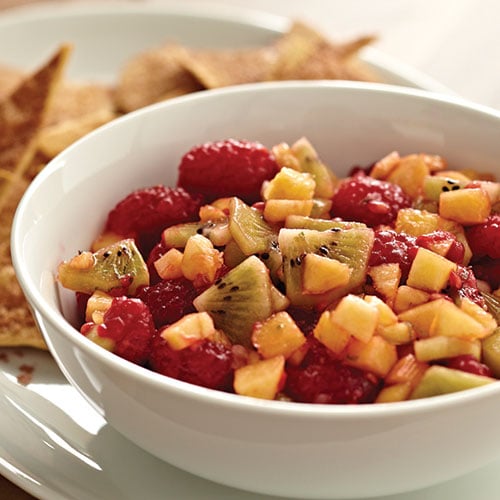 Tangy Fruit Salsa With Cinnamon Chips