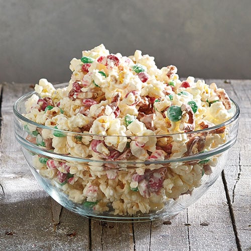 Holiday Popcorn Crunch Bark