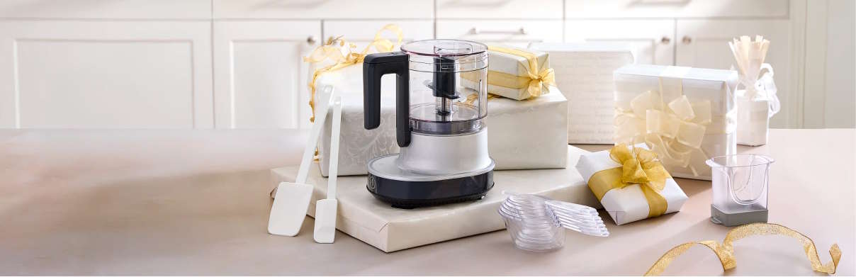 various products showcased for a wedding registry