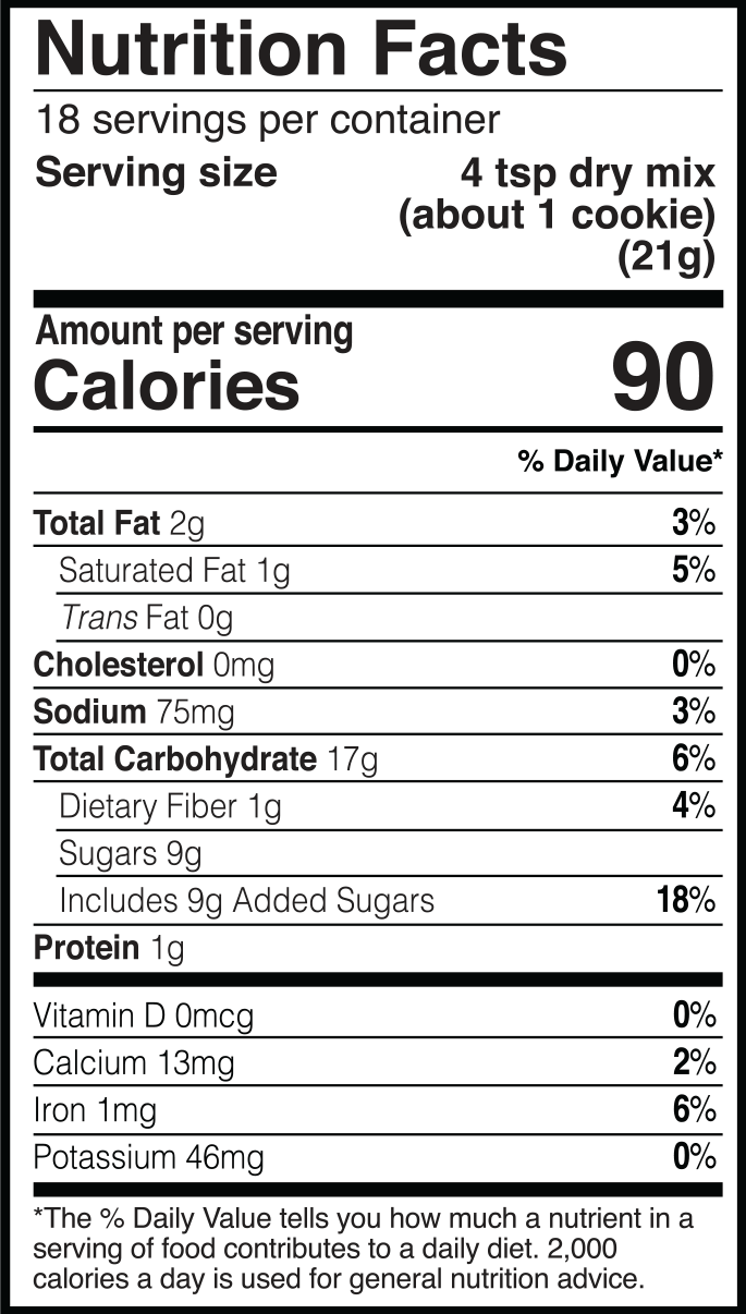 nutrition information