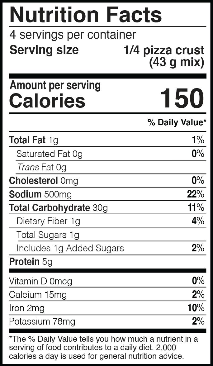 nutrition information