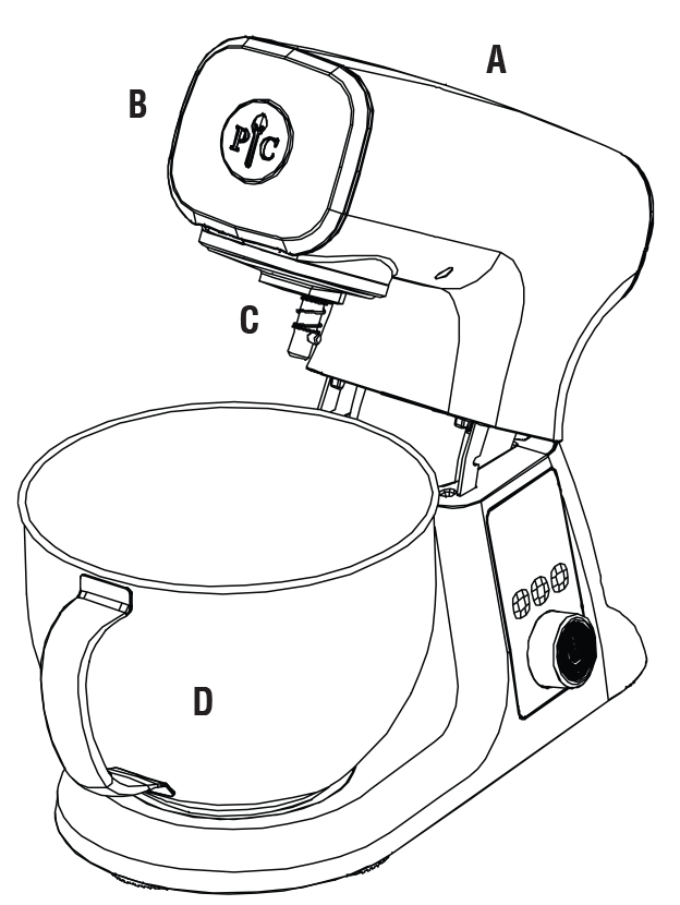 Pampered Chef Deluxe Stand Mixer