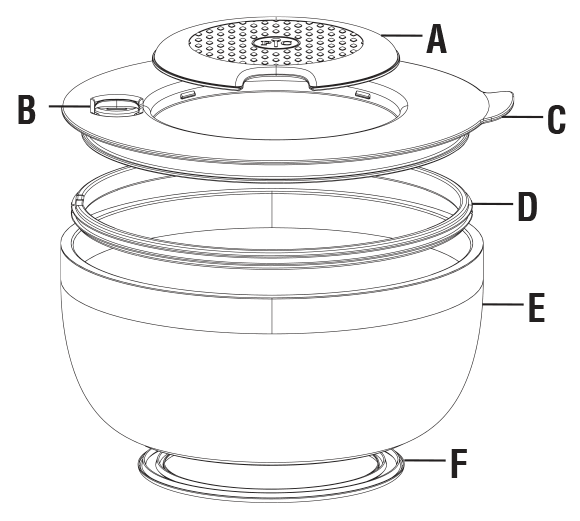 Pampered Chef On-The-Go 2-Qt. (1.9-L) Serving Bowl