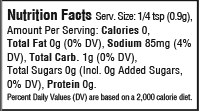nutrition information
