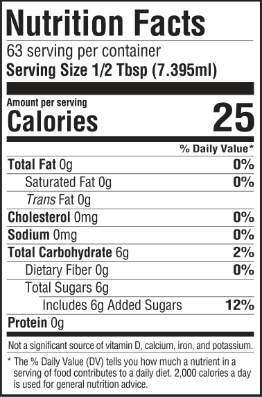 nutrition information